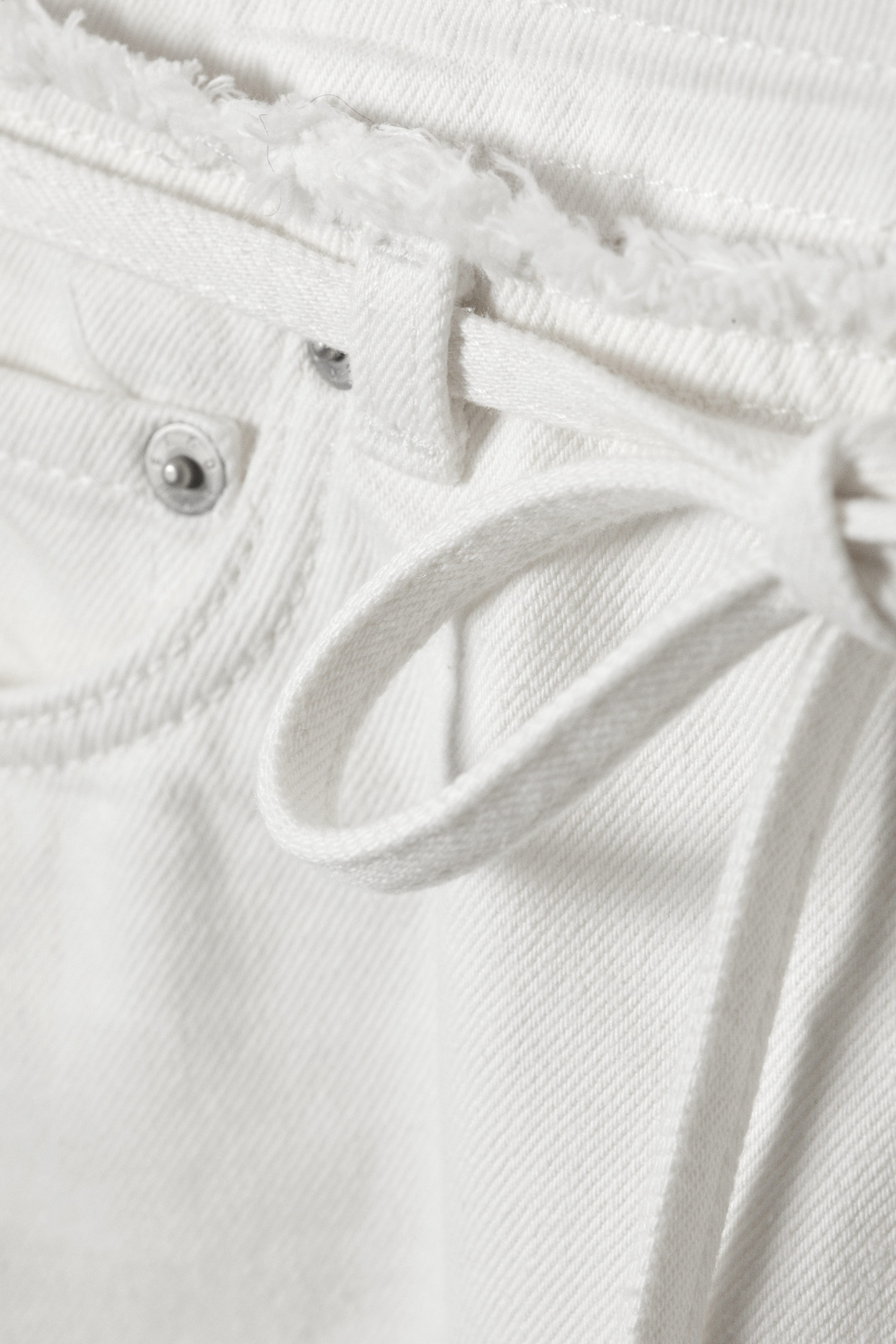 White - Motion Low Rise Denim Trousers - 2