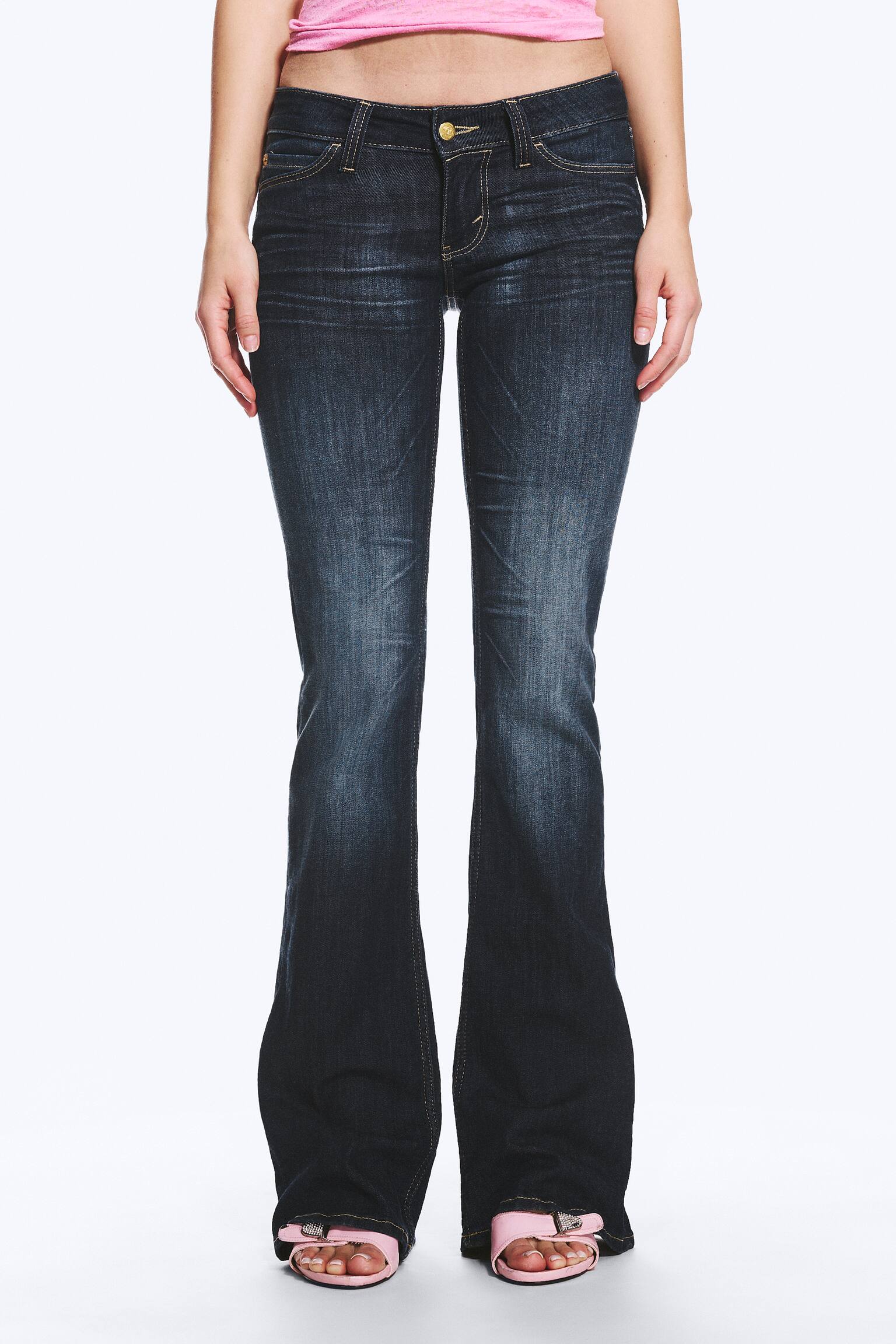 Booty Bei Low Rise Skinny Bootcut Jeans - Star Blue - Donkerblauw/Lichtblauw/Blue Moon - Medium Blue/Blue Rinse – Donkerblauw/Blue Spray - Dark Blue/Black Moon - Grey/Cloudy Blue - Medium Blue/Zwarte top met wassing/Black Spray - Black/Lichtblauw - 5