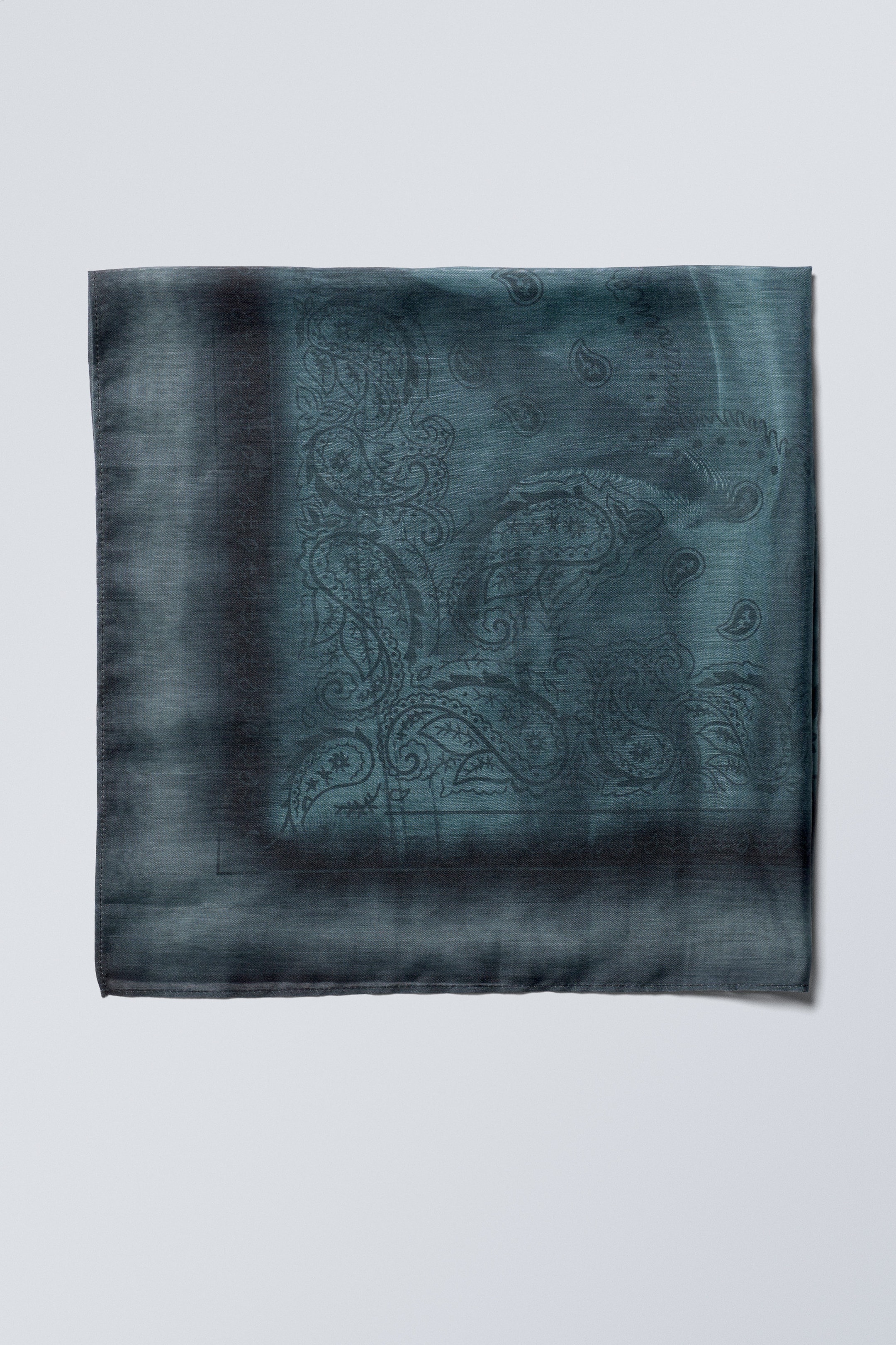 Schmutziges Petrol - Bedrucktes Bandana-Tuch - 1