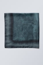 Schmutziges Petrol - Bedrucktes Bandana-Tuch - 1