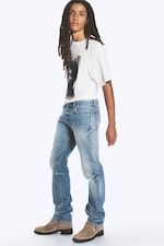Stirrup Blue - Mellanblå - Comet low waist slim straight jeans - 2