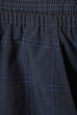 Dark Blue Check - Checked Nylon Swim Shorts - 5