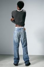 Board Blue - Medium Blue - Meteor Low Rise Relaxed Straight Leg Jeans - 2