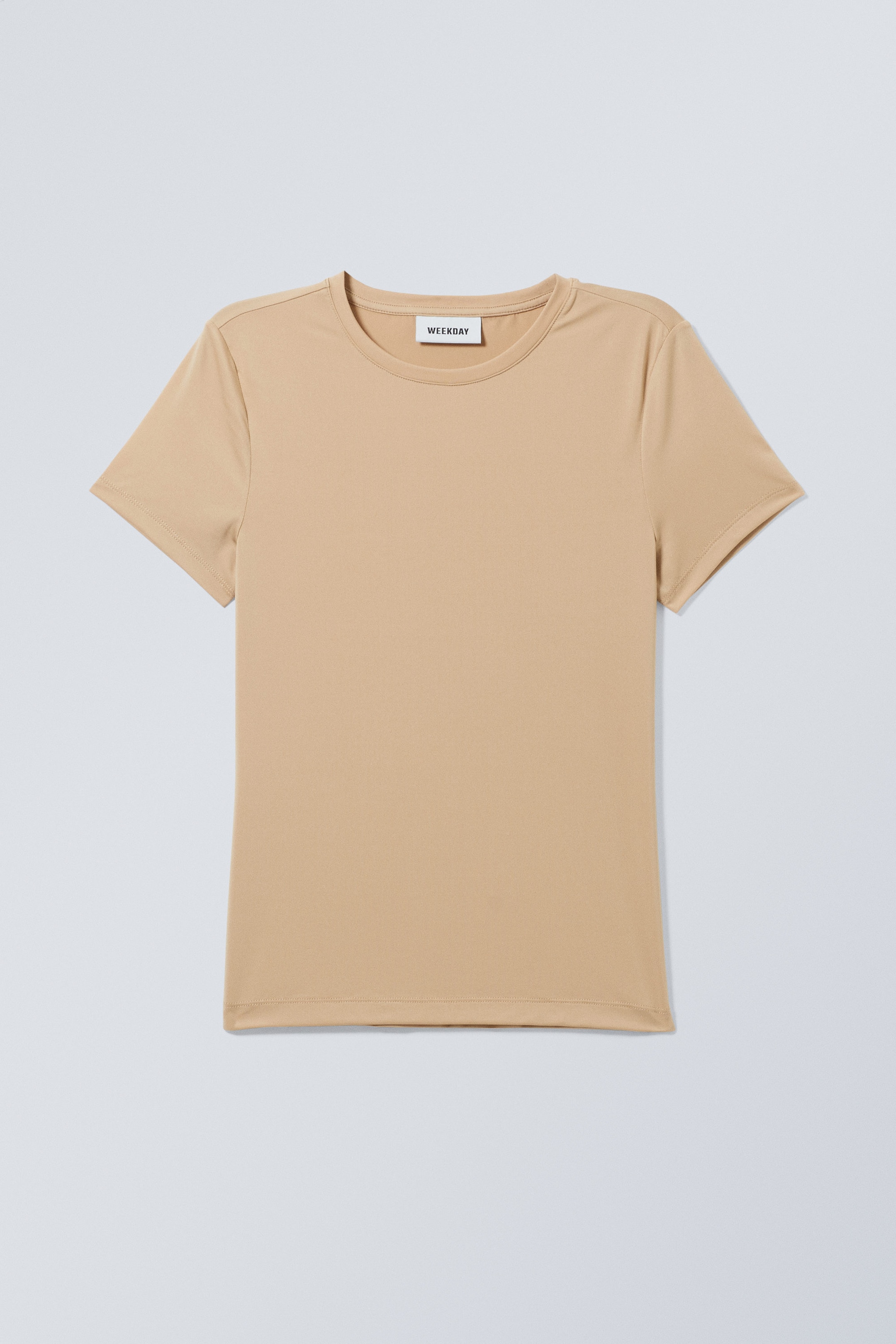Beige - Fine T-shirt - 0