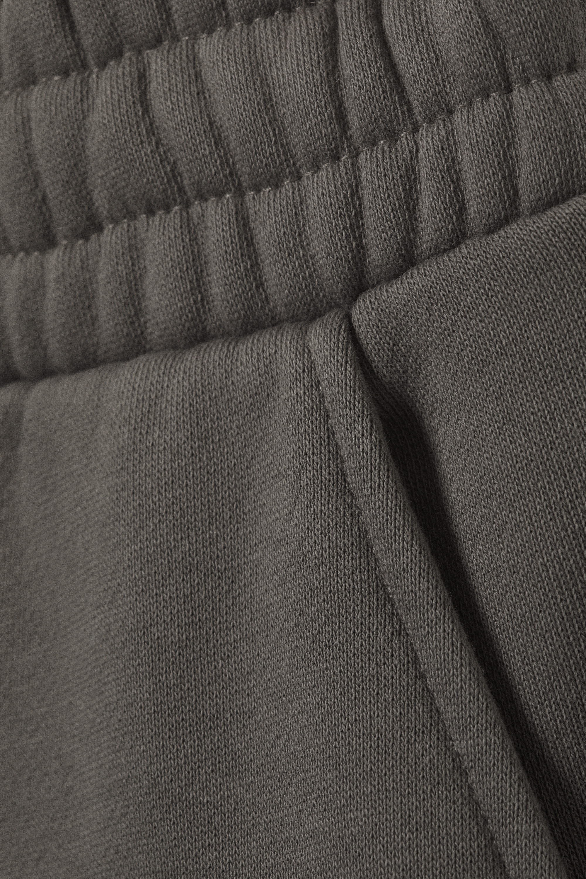 Gewaschenes Dunkelgrau - Lange, schwere Sweatpants in lockerer Passform - 5