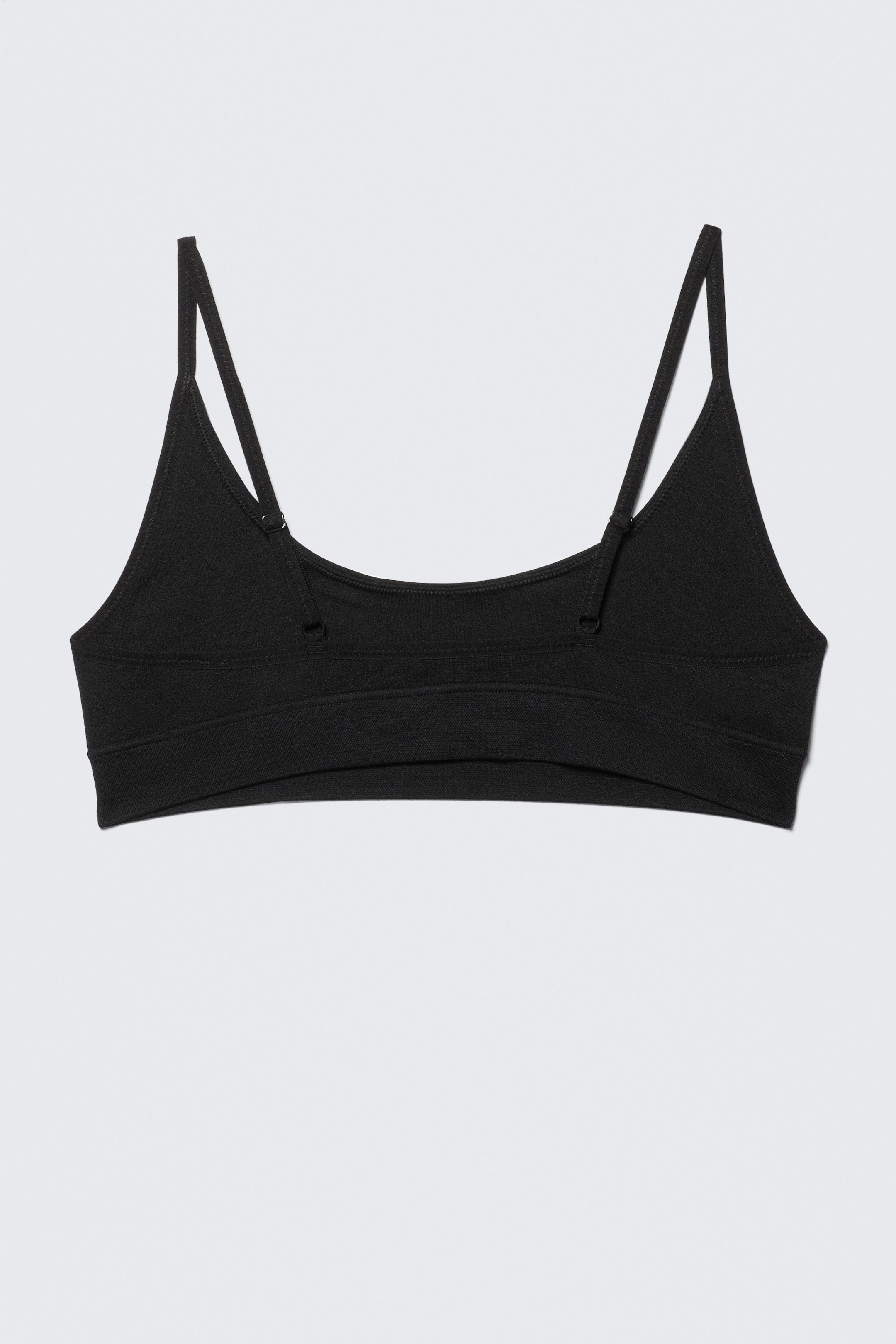 Schwarz - Weicher, nahtloser BH mit U-Ausschnitt - 2