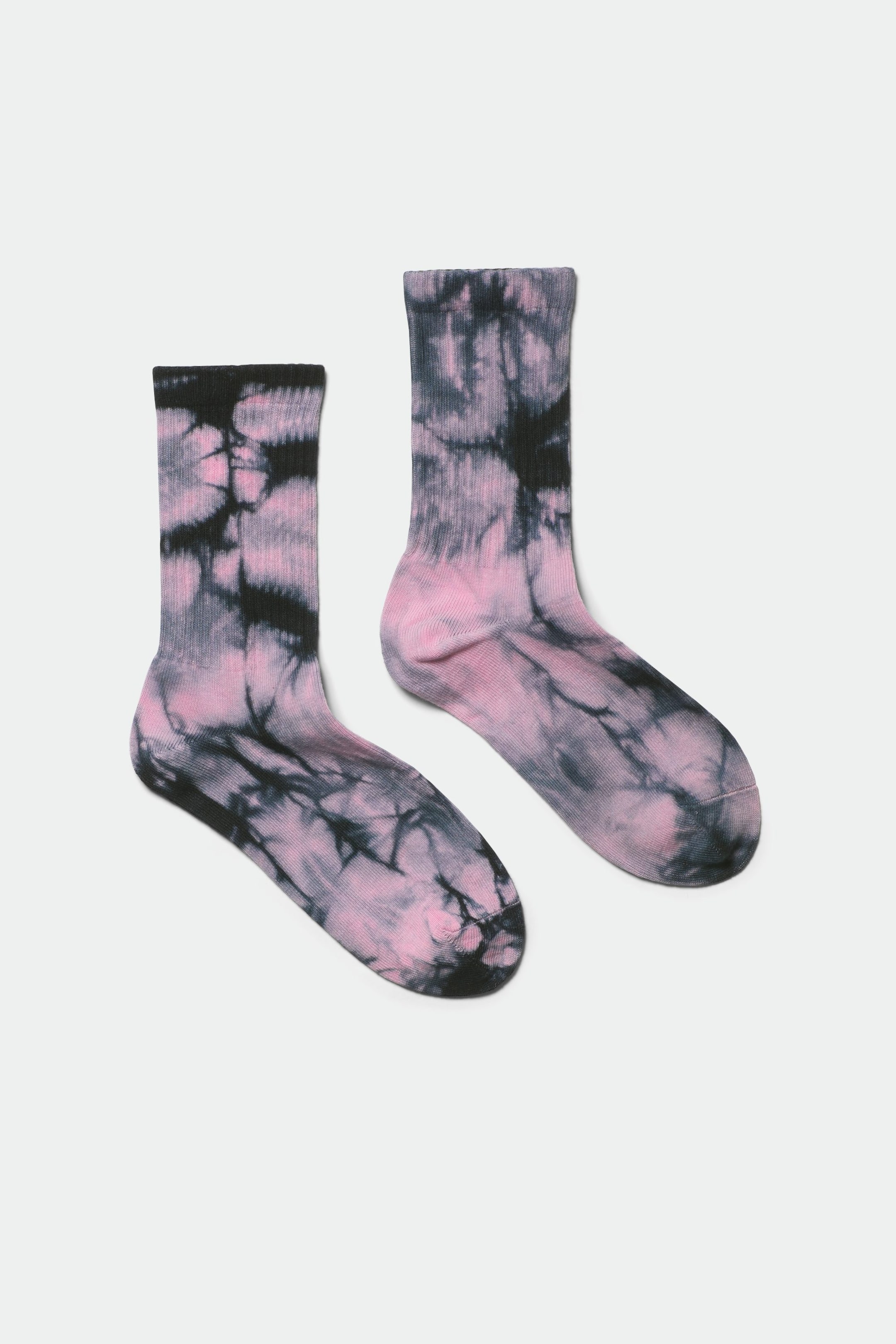 Pink & black tie-dye - Eleven Batiksocken - 0