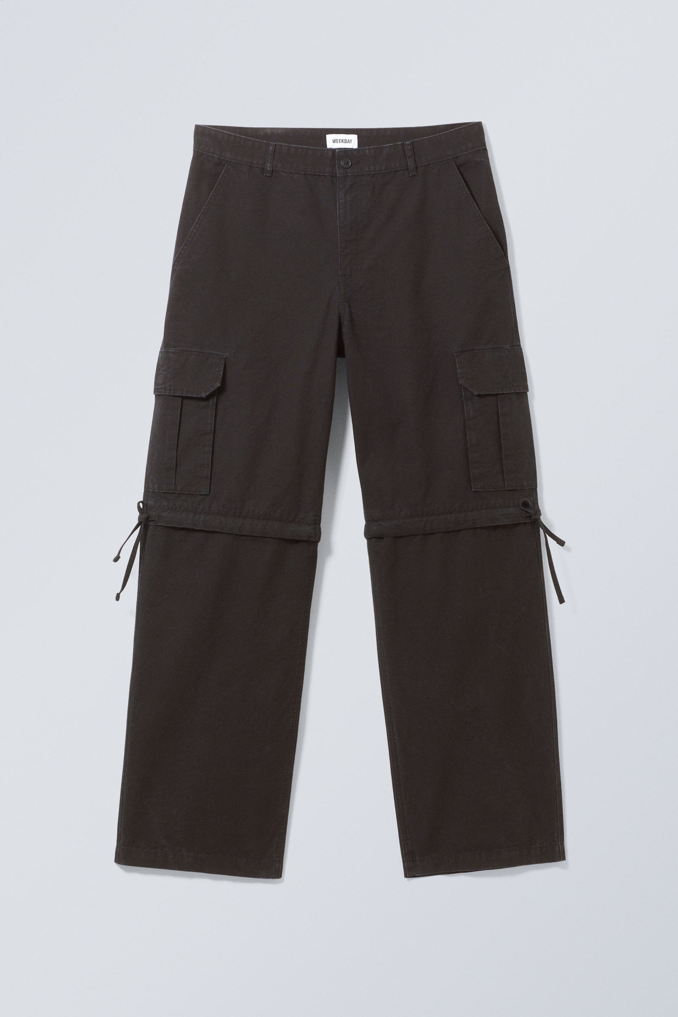 Sulphur Black - Relaxed Convertible Cargo Trousers - 0