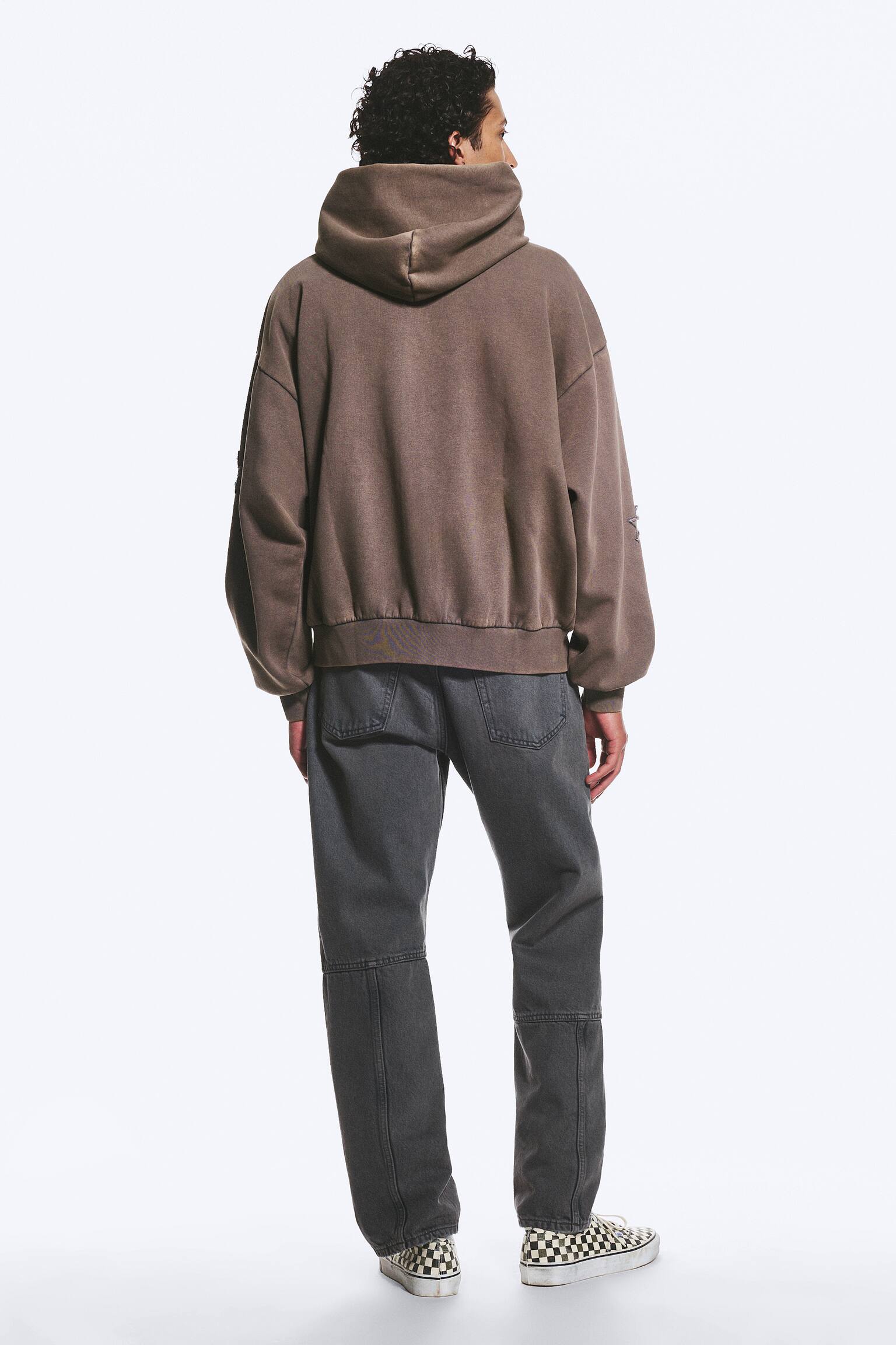 Loose Graphic Zip Hoodie - Dark Mole - Flow - 6