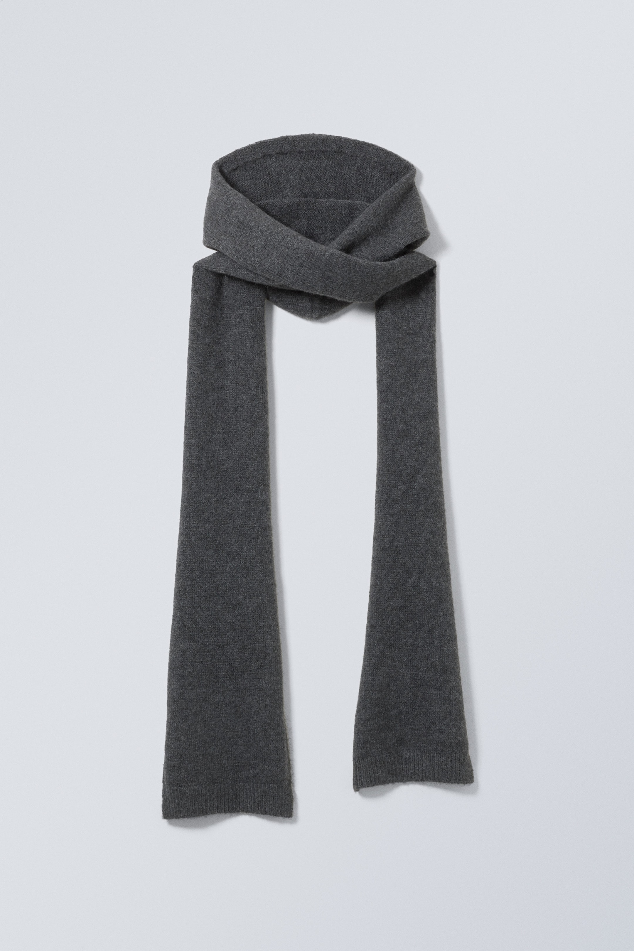 Dark Grey - Hood Scarf - 0