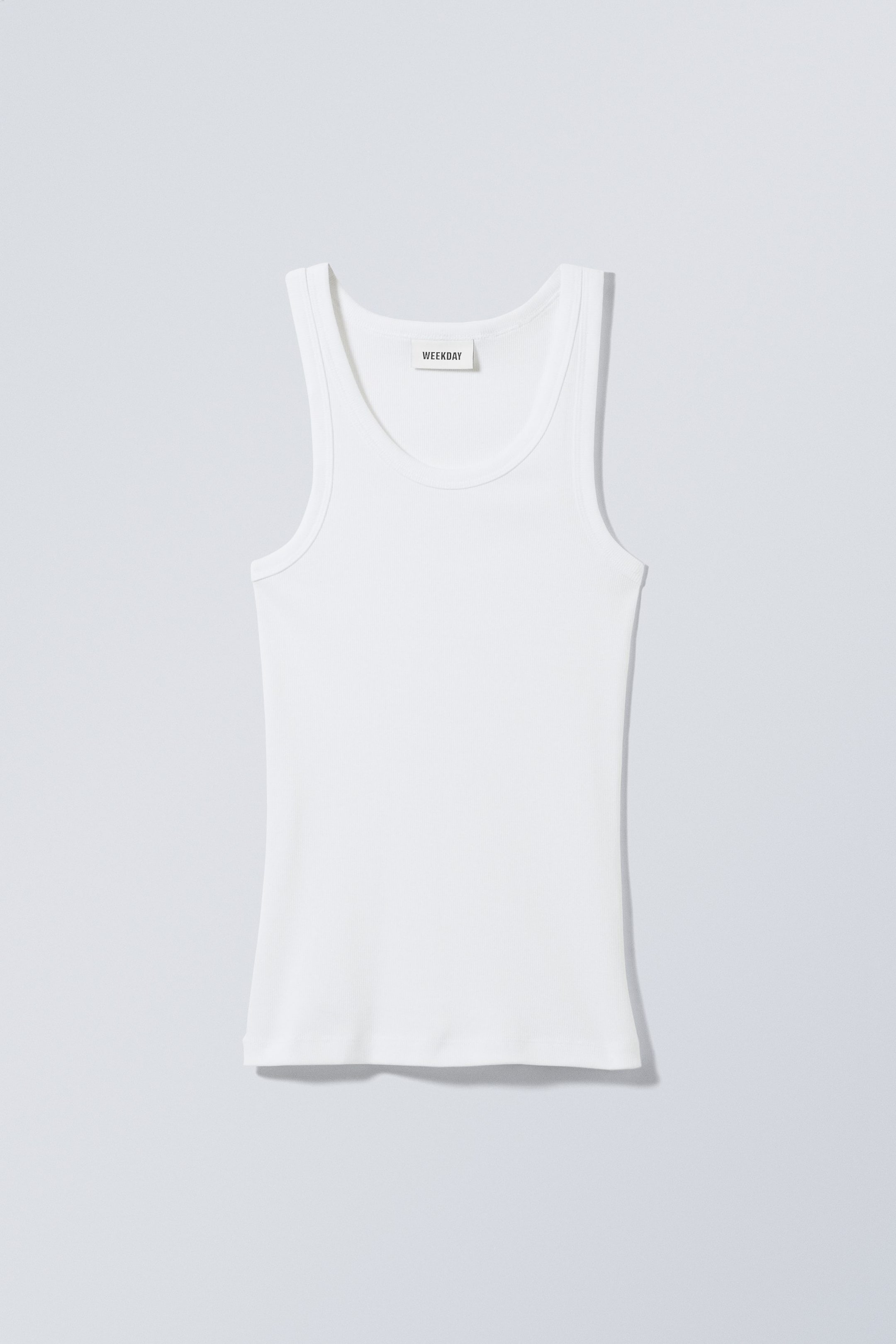 Ver imagem maior: Close Fitted Tank Top - White - SENHORA | H&M PT 1