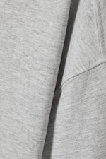 Gris chiné - T-shirt coton carré manches longues - 4