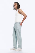 Ghost Blue - Light Blue - Space Mid Rise Relaxed Straight Leg Jeans - 2