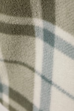 Beige Check - Max Oversized Fleece Shirt - 1