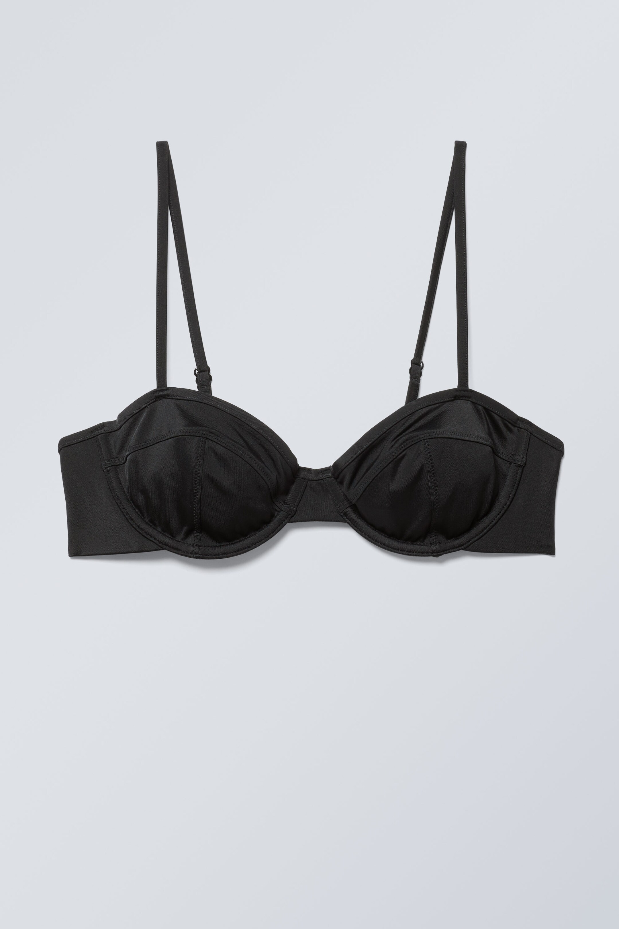 Black - Low Wire Bikini Top - 0