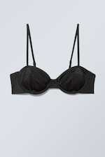 Black - Low Wire Bikini Top - 0