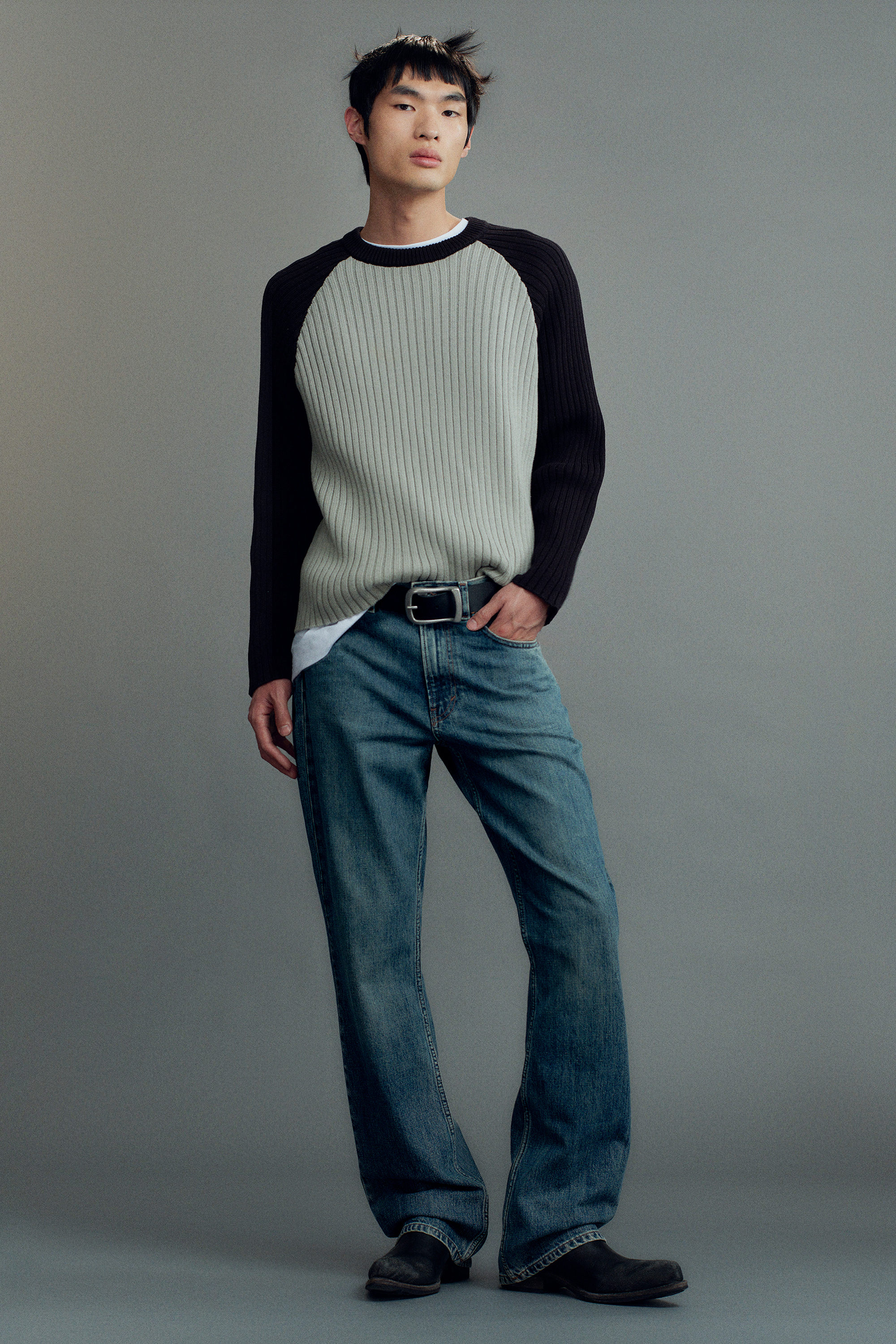 Second Blue - Medium Blue - Mercury Relaxed Bootcut Leg Jeans - 1