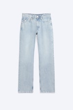 Dream Blue - Light Blue - Laika Mid Rise Regular Straight Jeans - 5