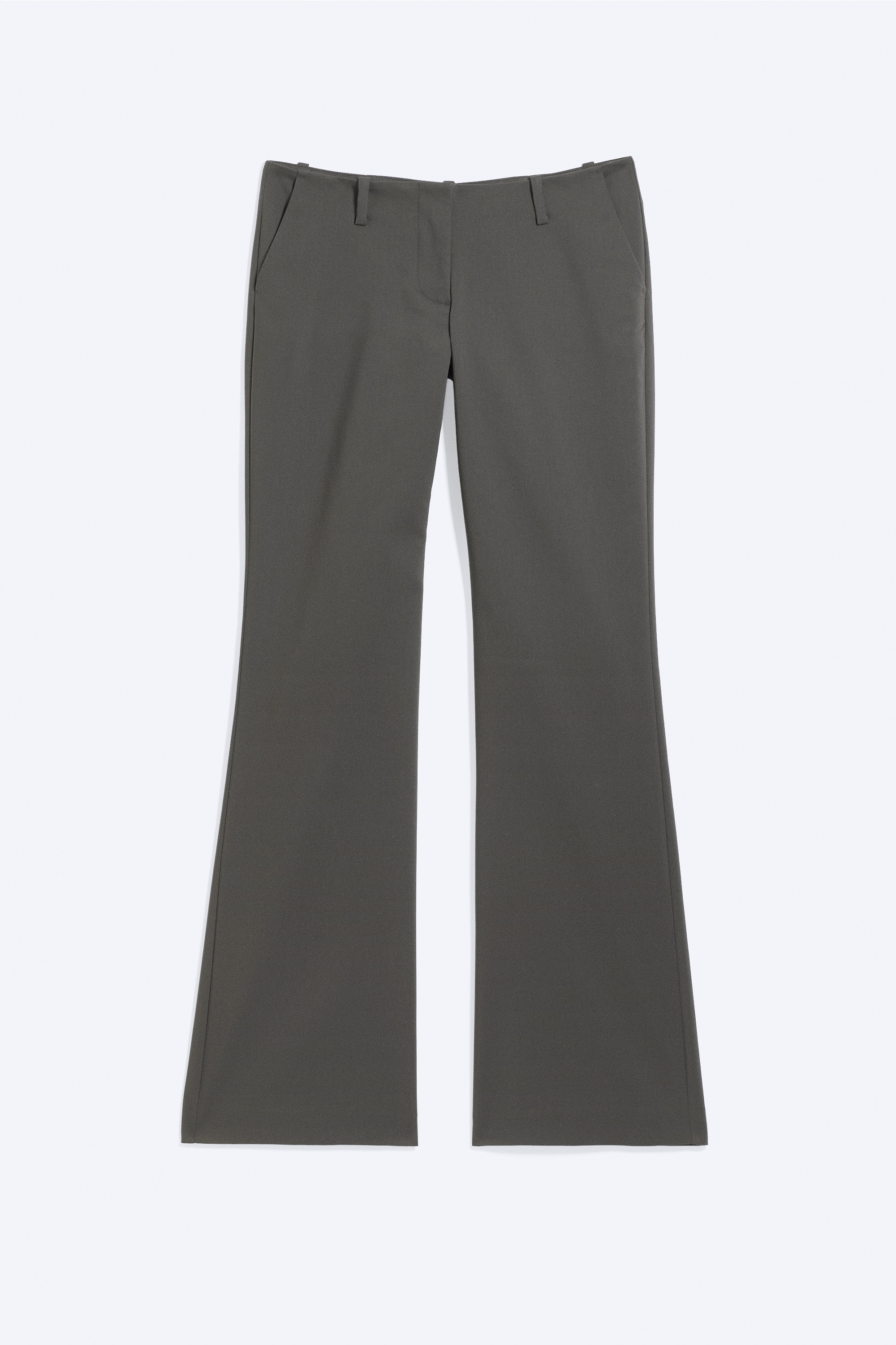Pantalon de costume bootcut taille basse - Gris foncé