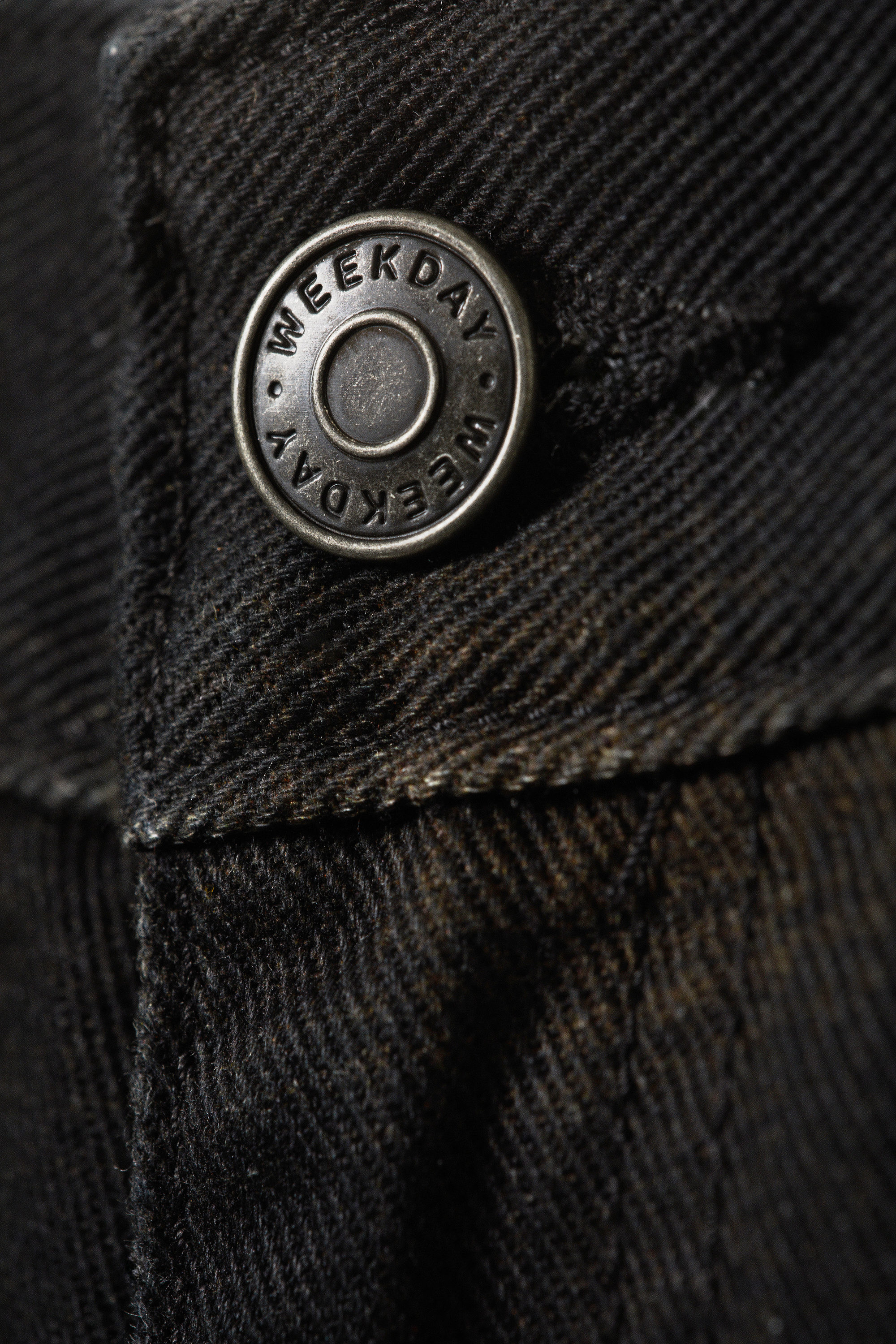 Dark Brown Haze - Low Rise Straight Leg Checked Twill Trousers - 5