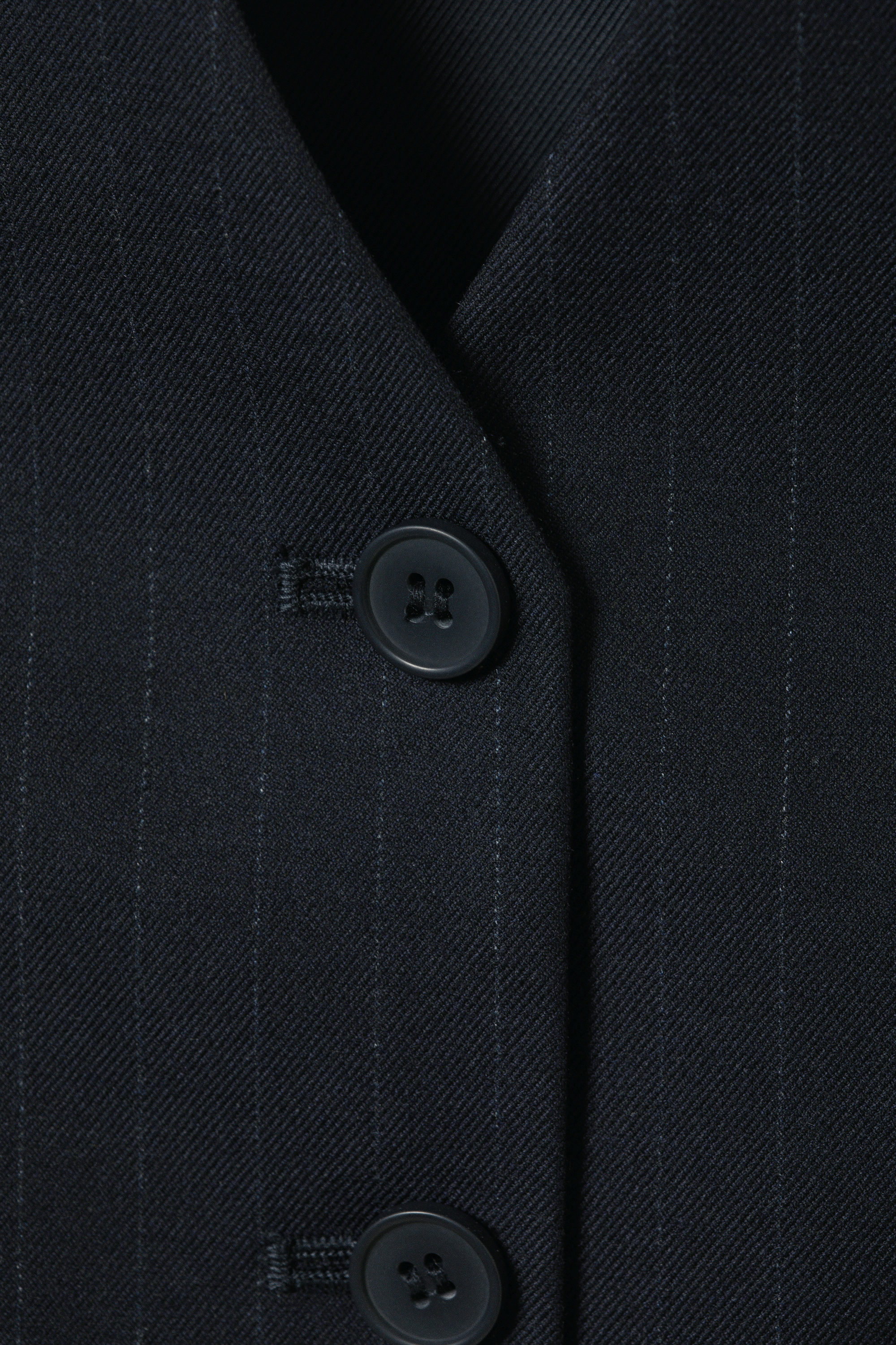 Graubraun mit Nadelstreifen - Anzugweste - 5