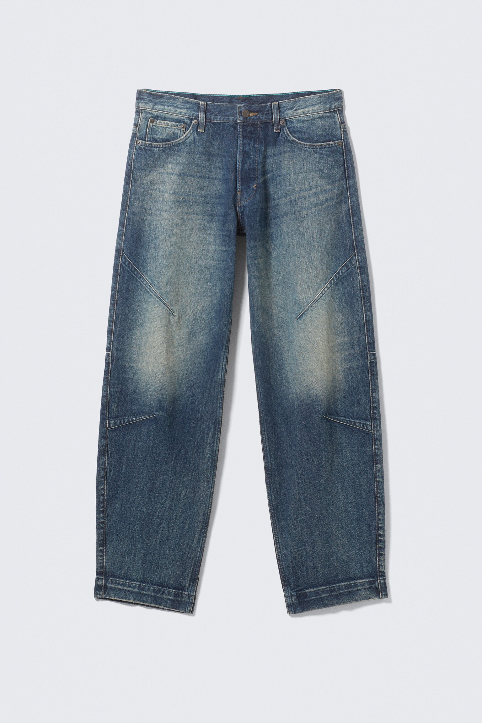 Jeans Sculpted de tiro bajo y pernera tapered - Baltic Blue - Azul oscuro