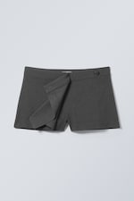 Mörkgråmelerad - Mini kostym-skort - 0