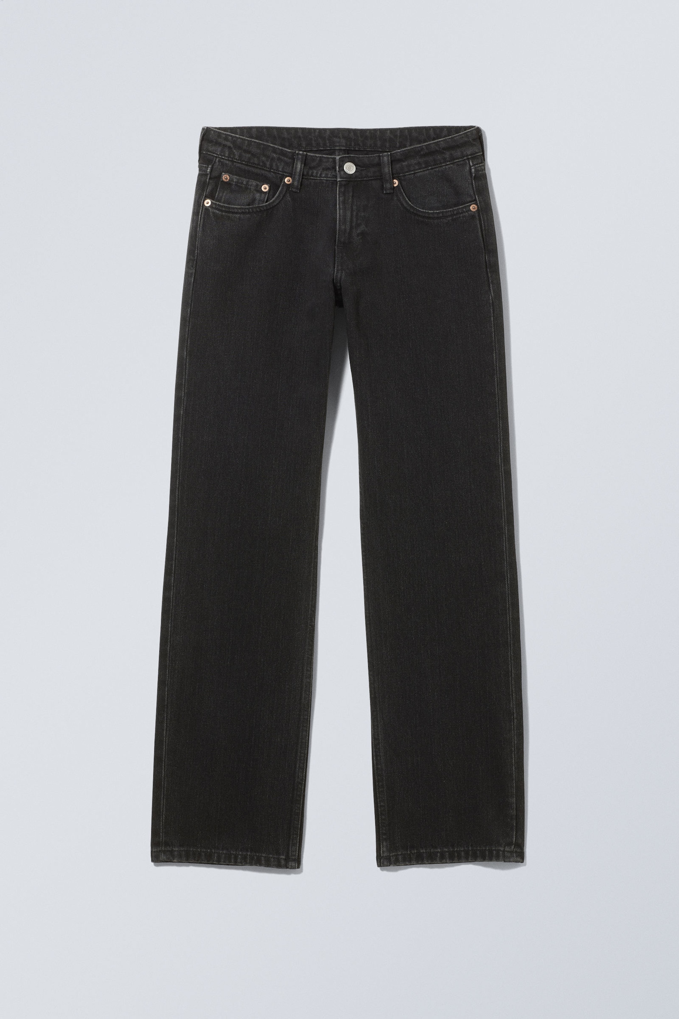Tuned Black - Black - Arrow Low Straight Jeans - 5