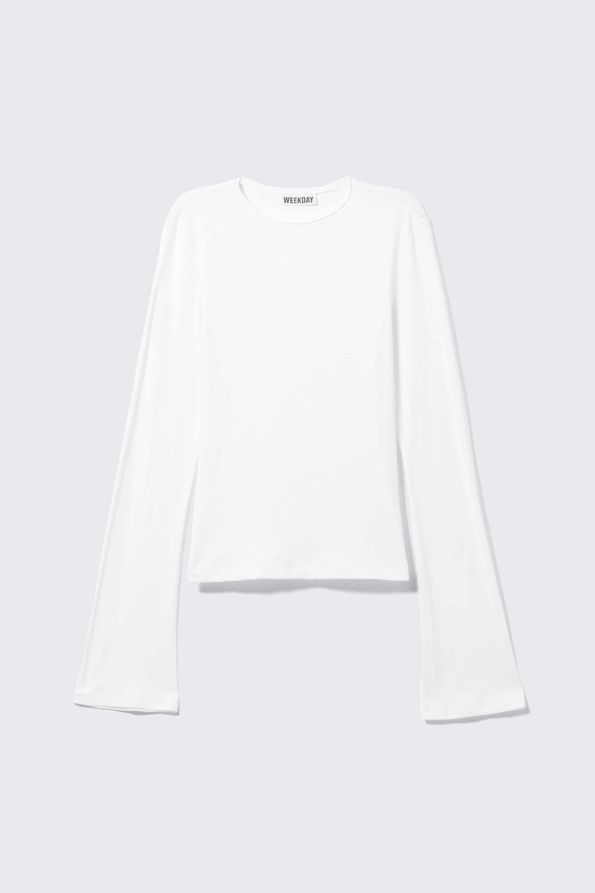 Long Sleeve Cotton Top - White/Striped Dark Green/Dark Brown/White - Black Stripes/Dark Green/Striped Dark Brown/Ecru/Black & Grey Stripes/Striped Mole