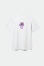 Pinky bear - Oversized Graphic Printed T-shirt - 0
