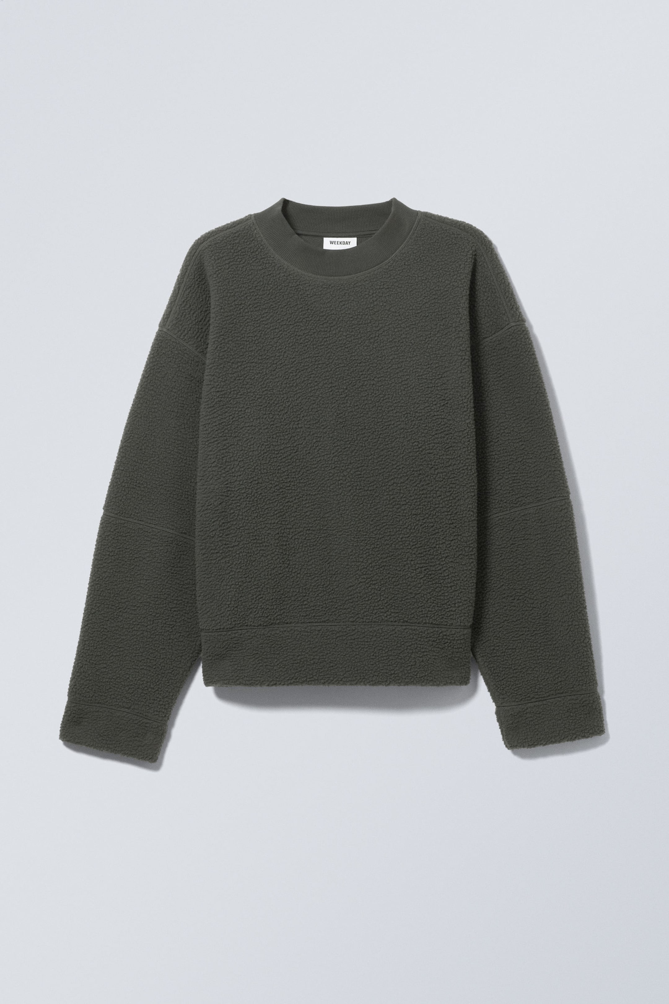 Dunkelgrau - Fleece-Sweatshirt - 1