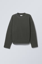 Dark Grey - Fleece Sweatshirt - 0