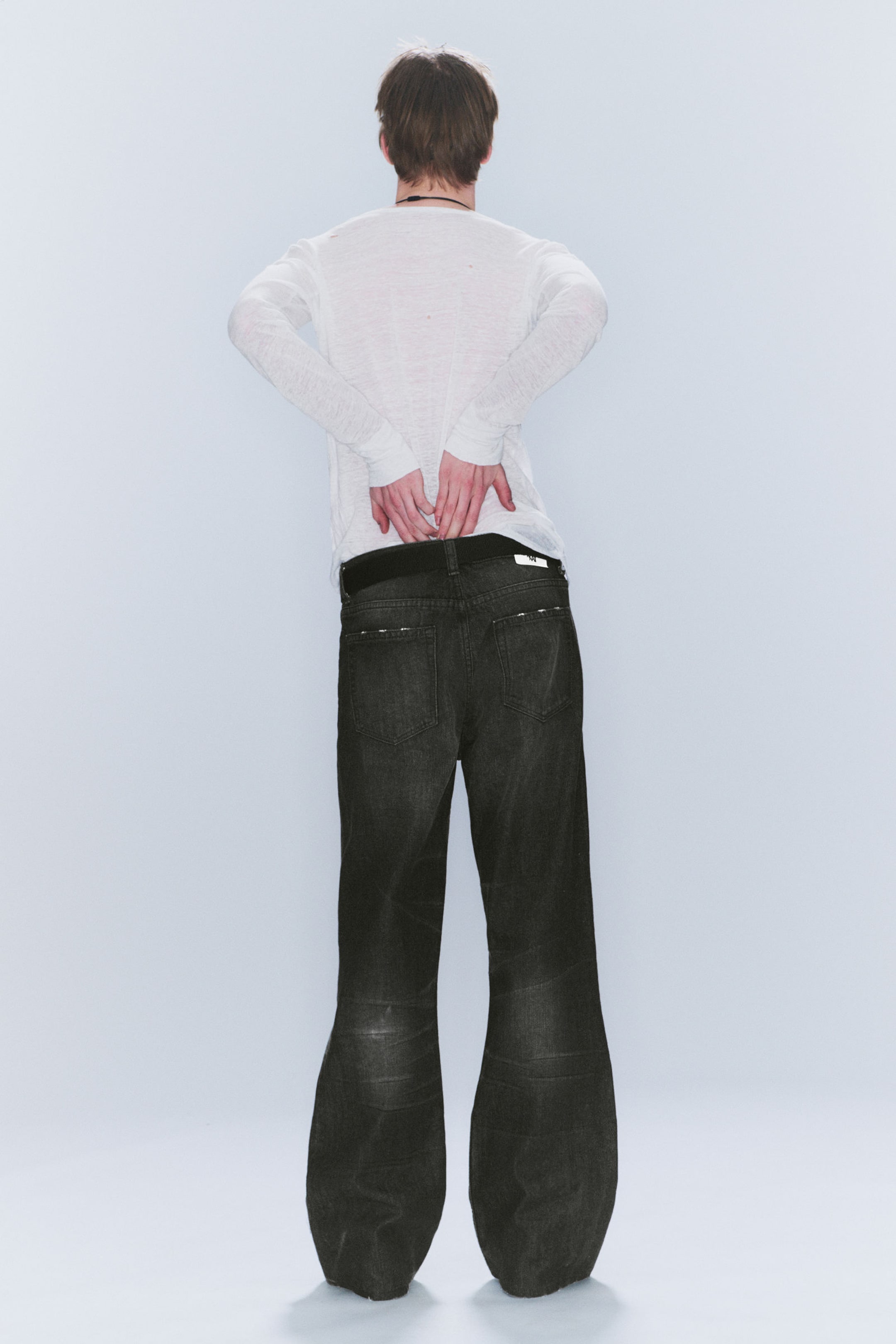 Chafe Black - Boo Bootleg Low Waist Regular Bootcut Jeans - 3