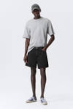 Tuned Black - Schwarz - Eris Short Loose Fit Denim Shorts - 0
