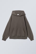 Dark Brown - Oversized Heavyweight Hoodie - 0