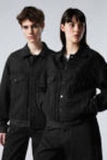 Black Rinse - Black - Relaxed Fit Denim Jacket - 0