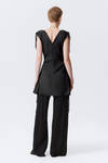 ★ DIAGONAL★ STRAP SLEEVELESS DRESS dark grey DA241OP01-2 Sleeveless Gray Dress With Drappings – Metamorphoza
