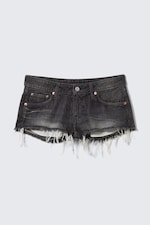Chelsea Black - Black - Venus Frayed Low Rise Denim Hotpants - 3