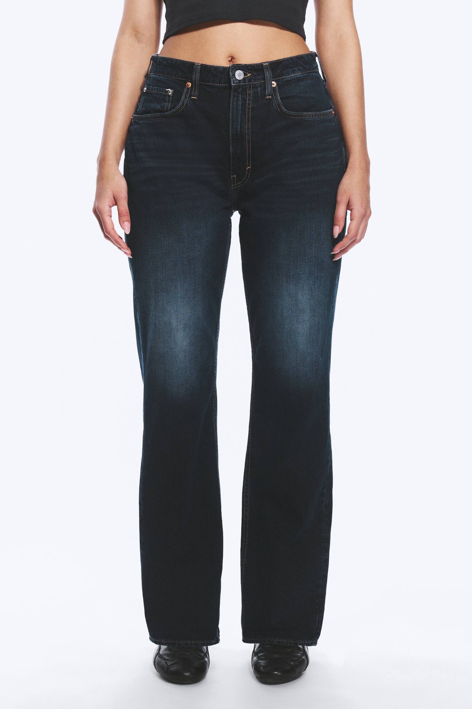 Resolute Curve High Waisted Regular Straight Jeans - Angel Blue - Dunkelblau/Second Blue - Mittelblau/Tuned Black - Schwarz - 7