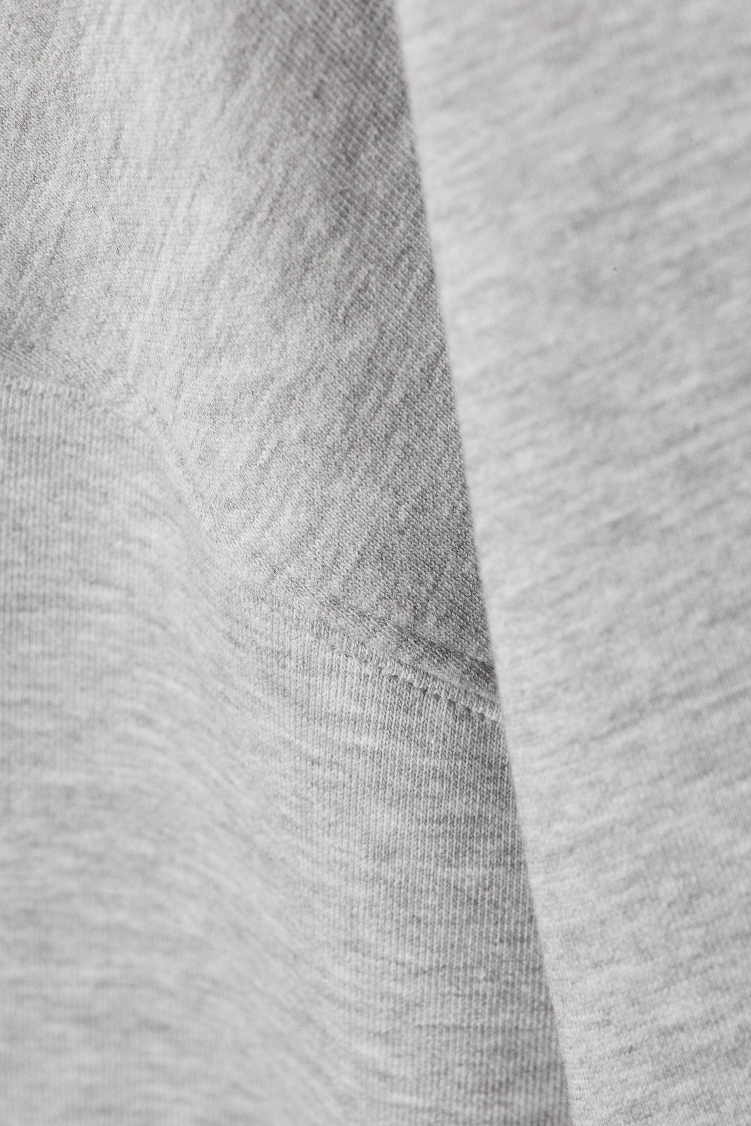 Oversized Crewneck Sweatshirt - Grey Melange - 5