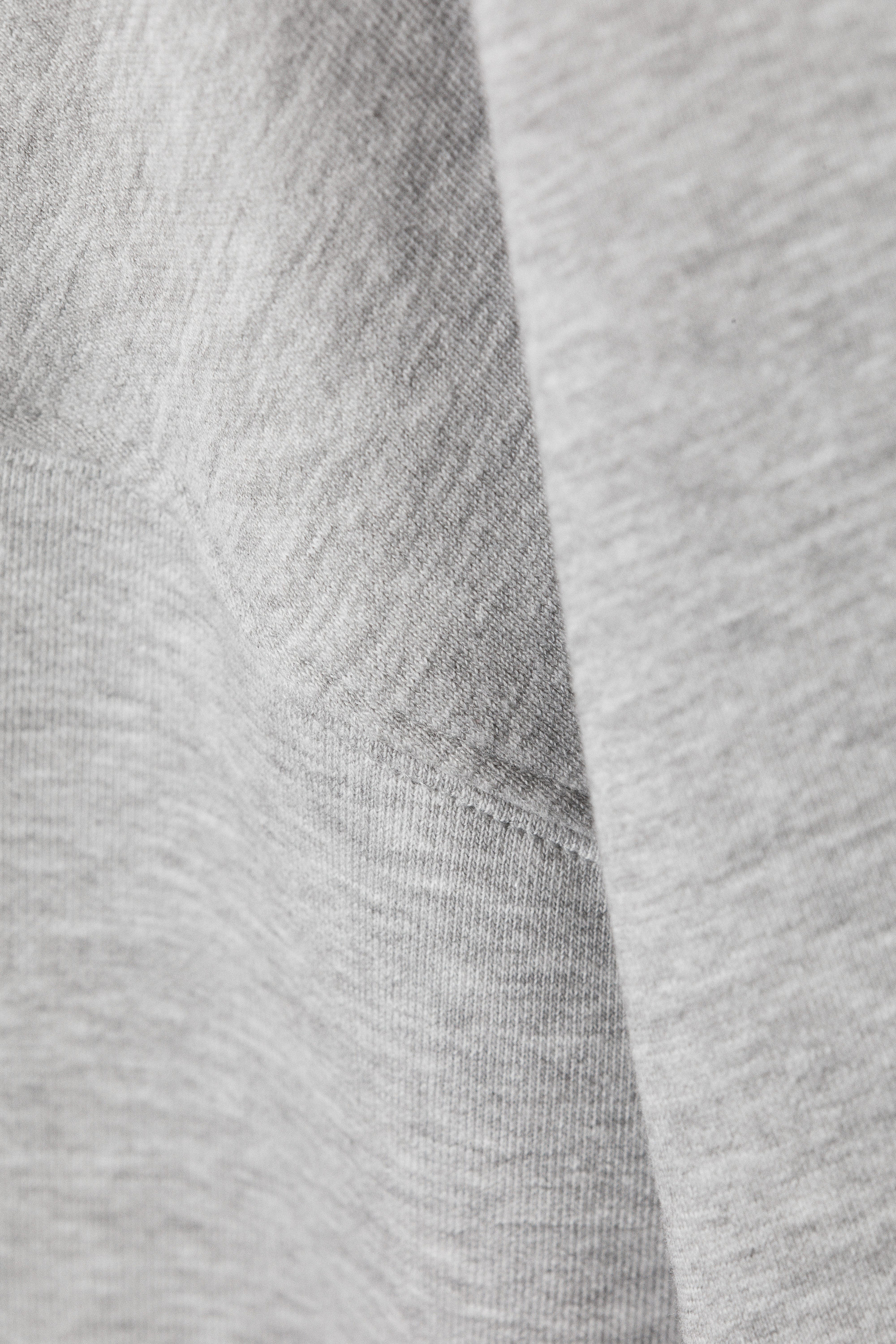 Grey Melange - Oversized Crewneck Sweatshirt - 4