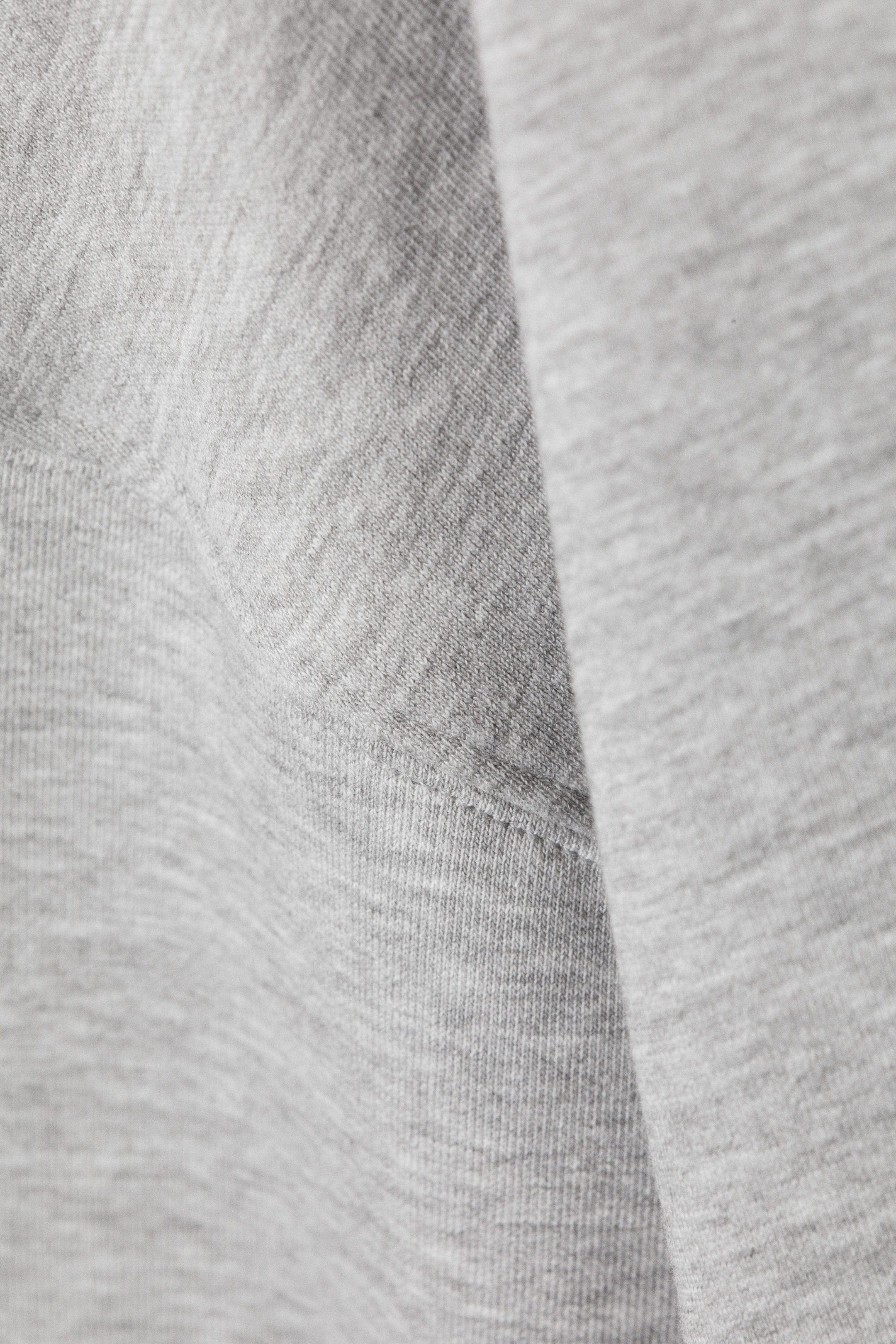 Grey Melange - Oversized Crewneck Sweatshirt - 4