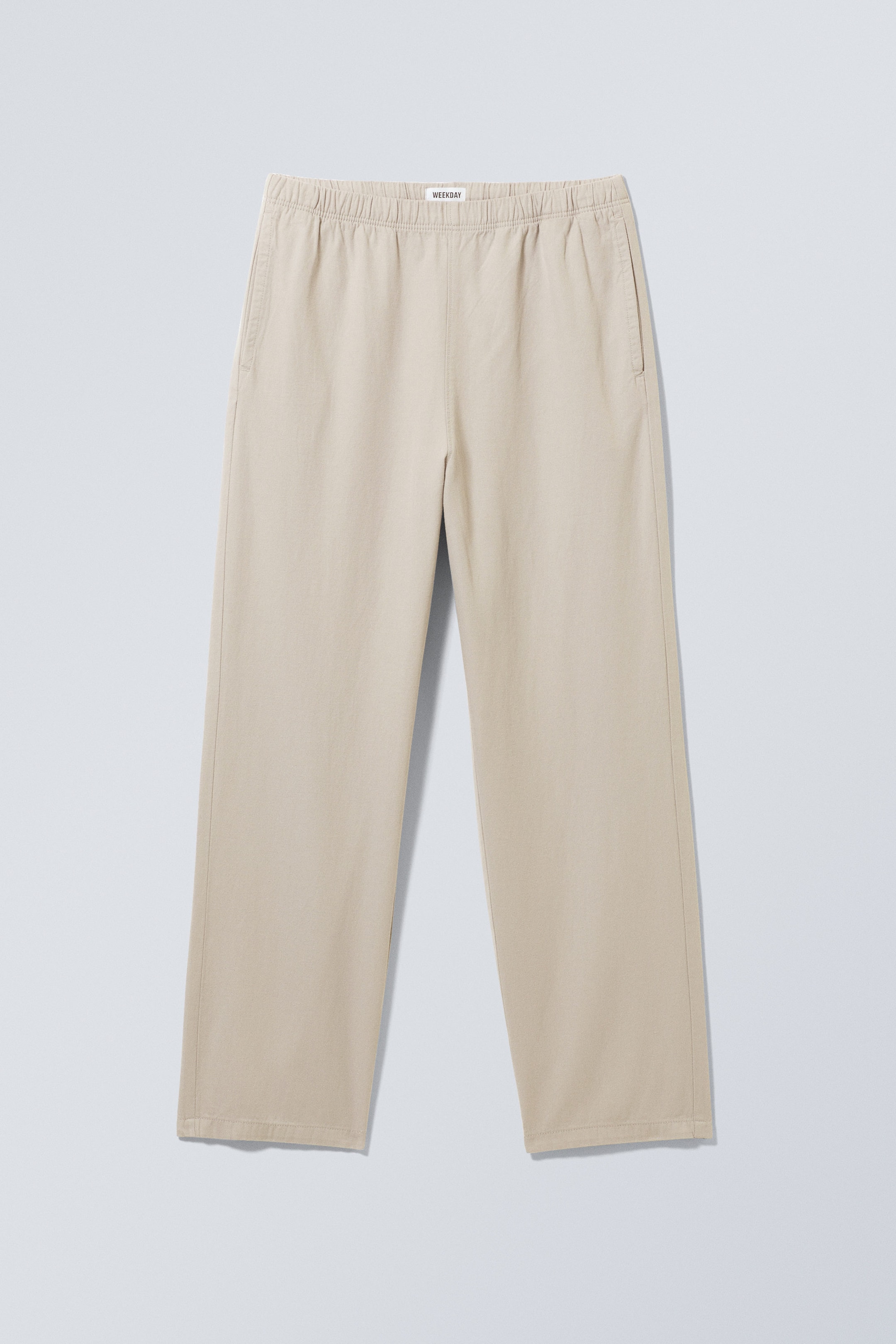 Light Grey - Seth Wide Linen Mix Joggers - 0