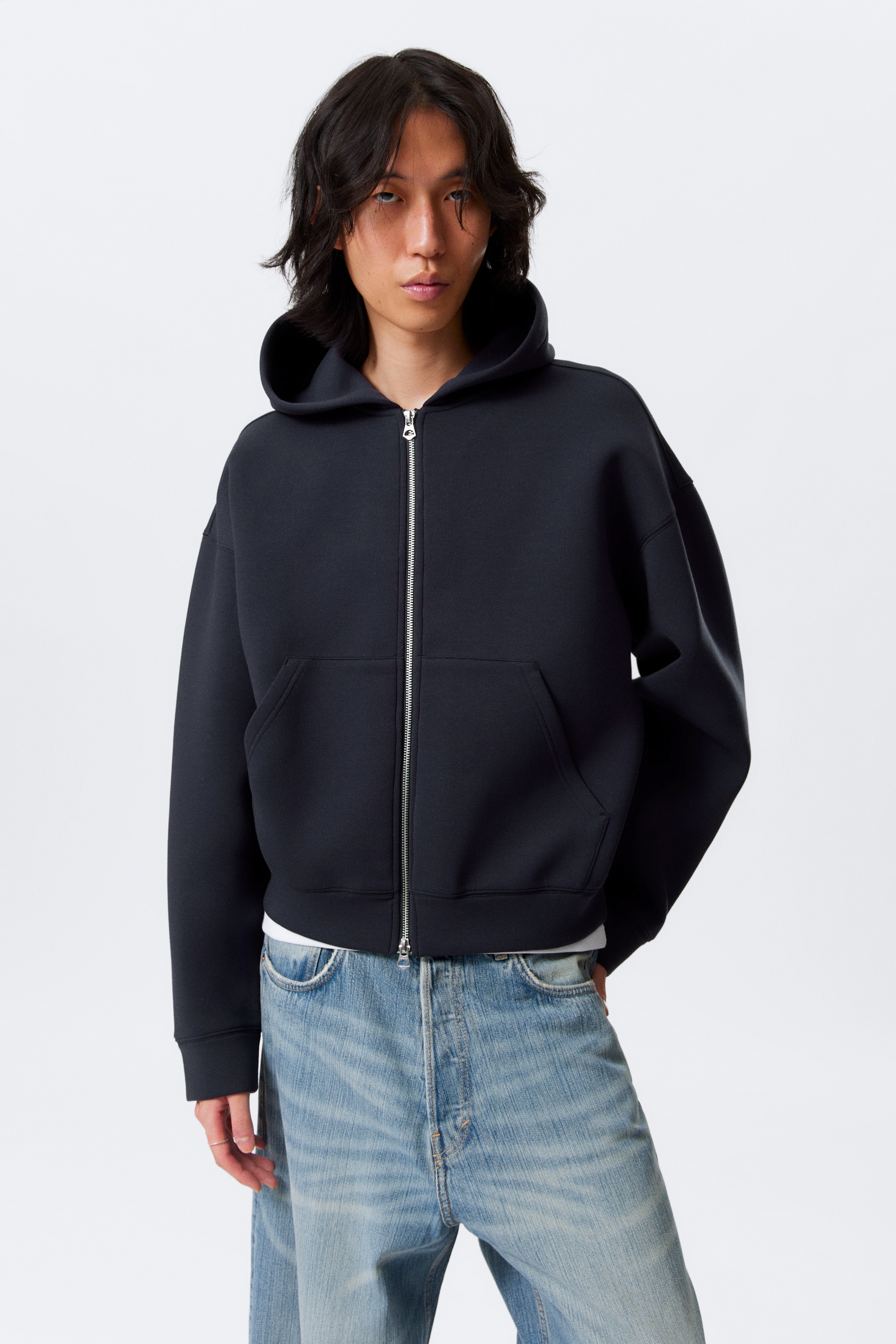Ver imagem maior: Casaco com capuz e fecho de correr Simon - Azul escuro - HOMEM | H&M PT 1
