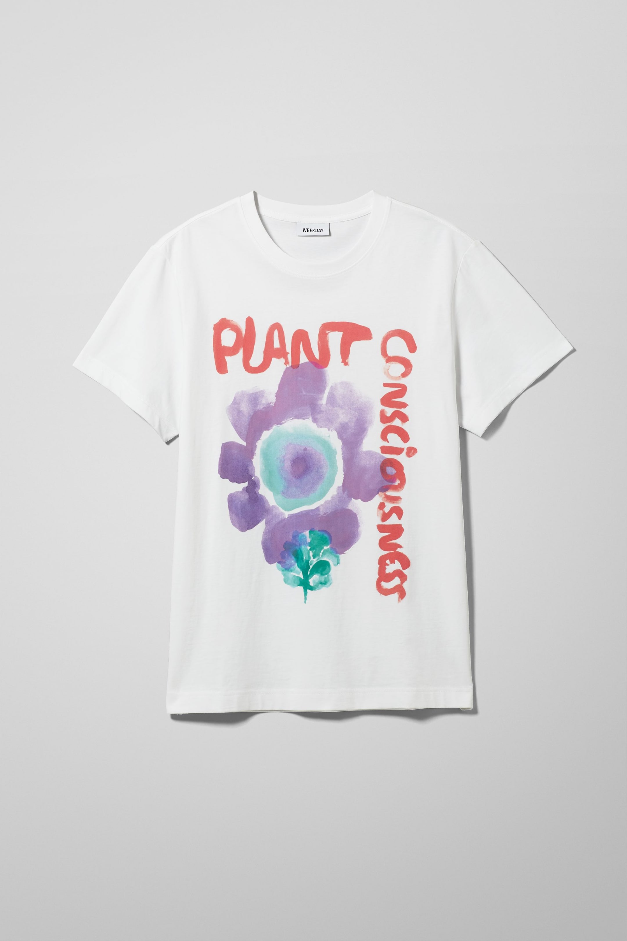White - Relaxed Printed TShirt - 0