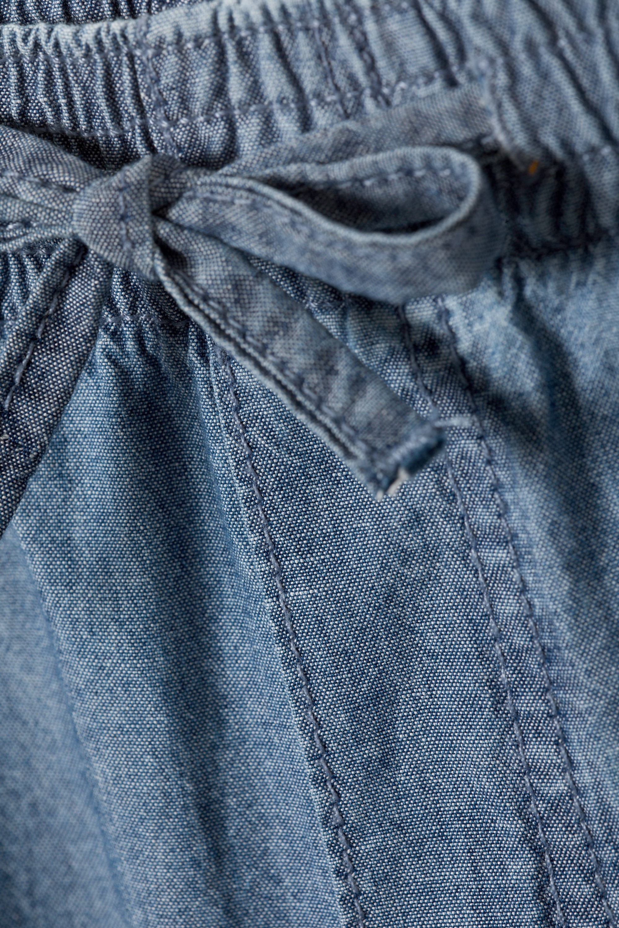 loose chambray trousers - Washed Blue | Weekday EU