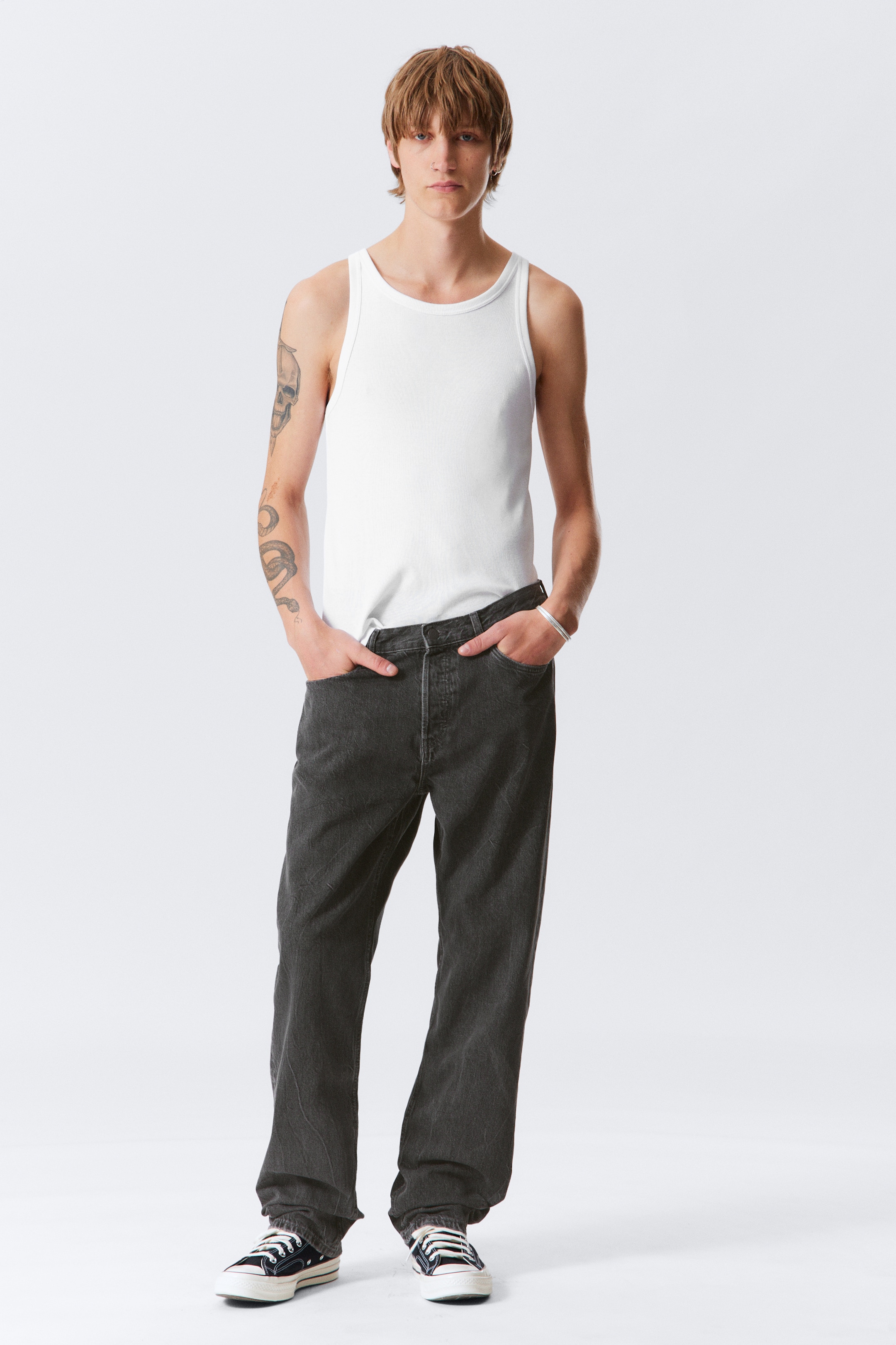Visualizza immagine più grande: Jeans Space straight leg con vestibilità relaxed - Risso Black - Nero - UOMO | H&M IT 1