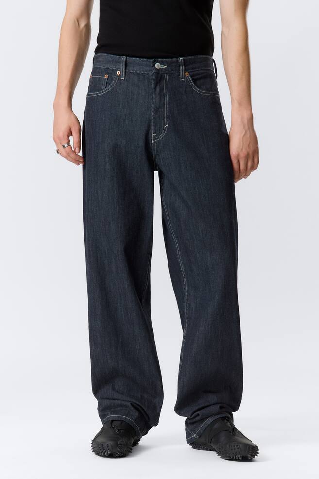 Galaxy Mid Rise Loose Straight Unisex Jeans - Blue Rinse - Dark Blue/Kimberley Blue - Light Blue/Second Blue - Blue/Tuned Black - Black/90s Blue - Medium Blue - 7