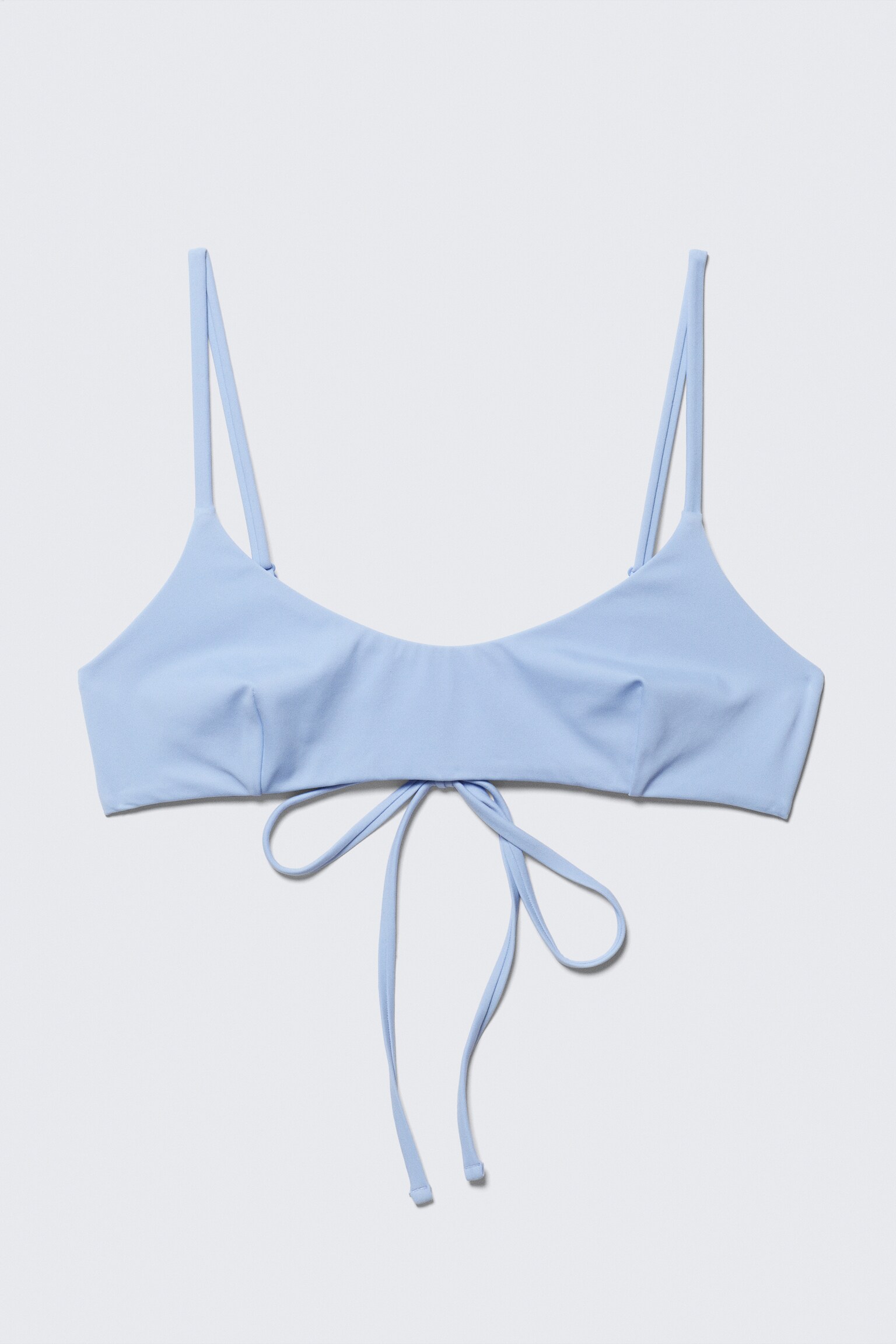Strappy bikinitopp - Ljusblå/Svart/Ljusgrön - 2
