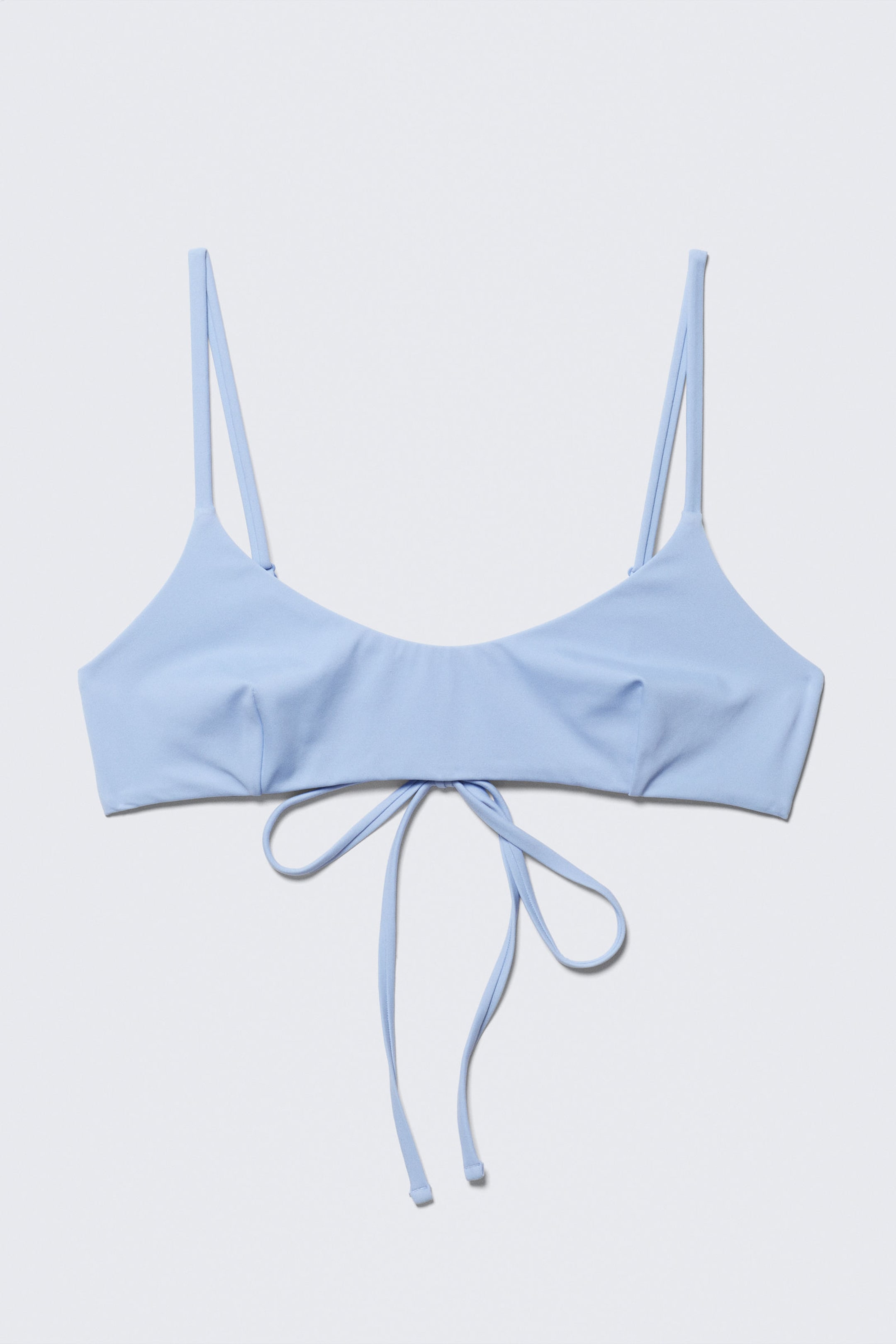 Light Blue - Strappy Bikini Top - 3